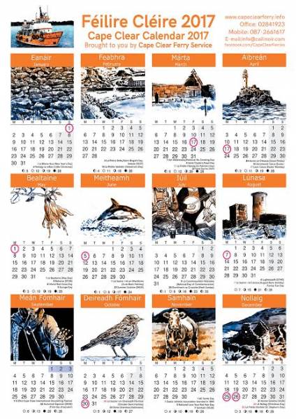 Cape Clear Island Calendar
