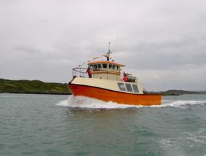Cailín Óir Ferry to Cape Clear Island at sea